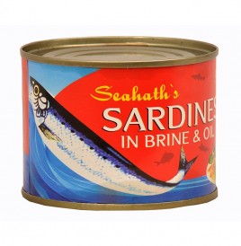 Seahath's Sardines In Brine & Oil   Tin  200 grams